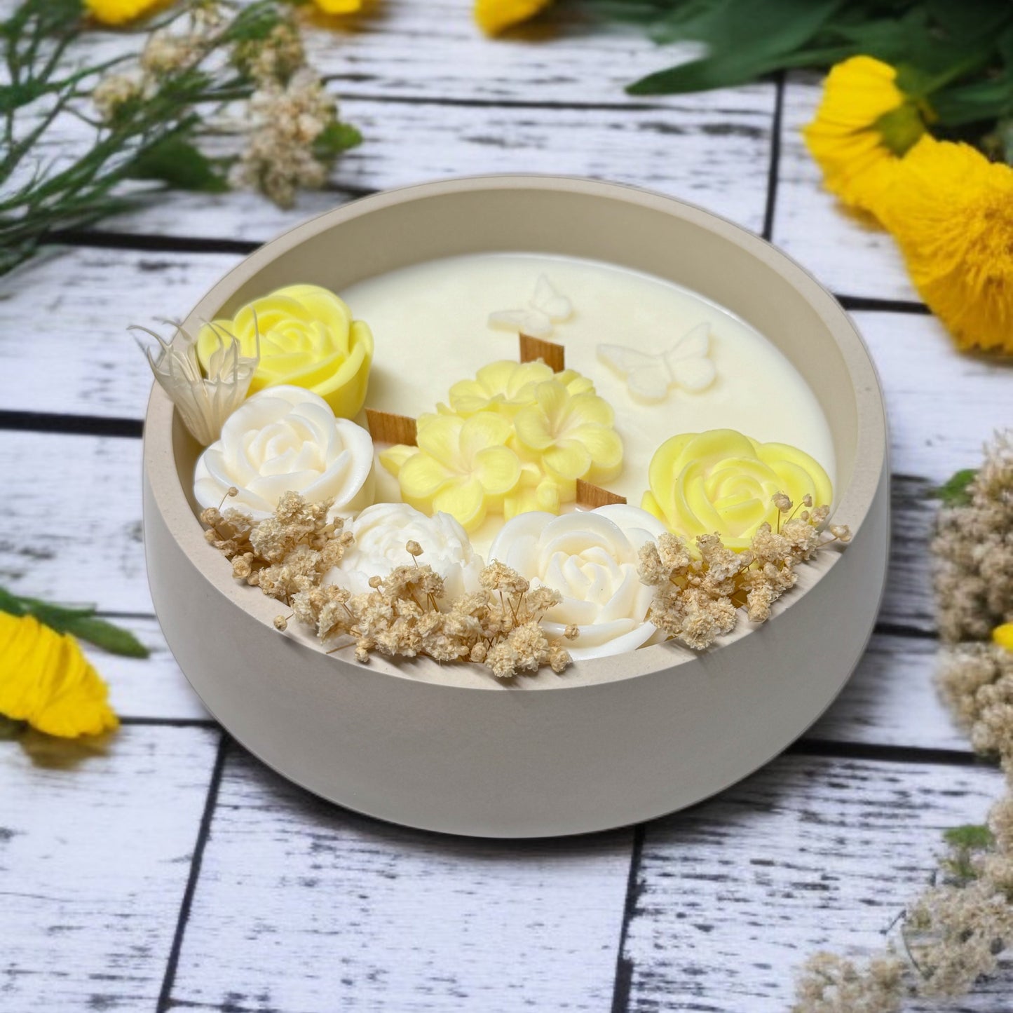 Yellow Rose Serenity Candle