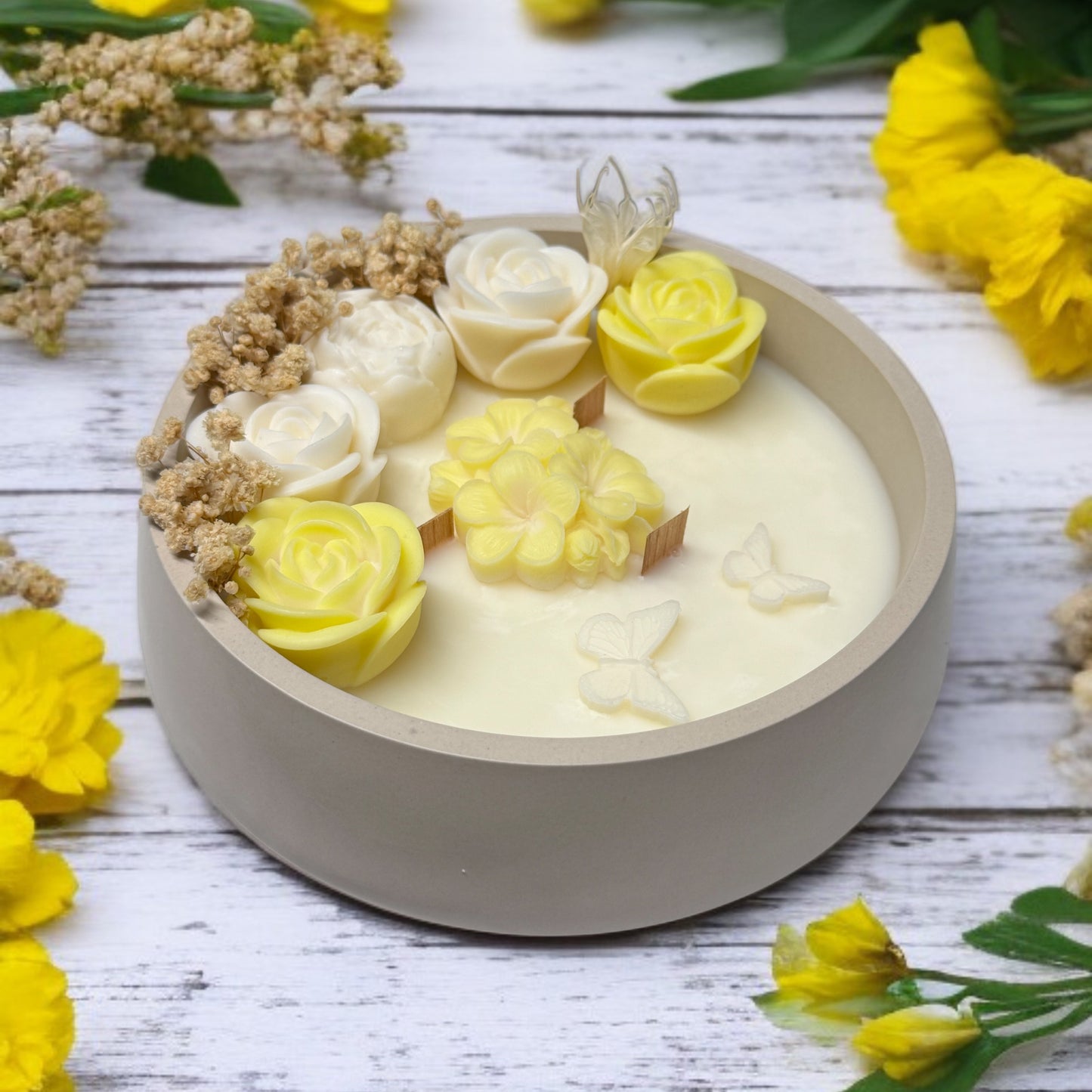Yellow Rose Serenity Candle