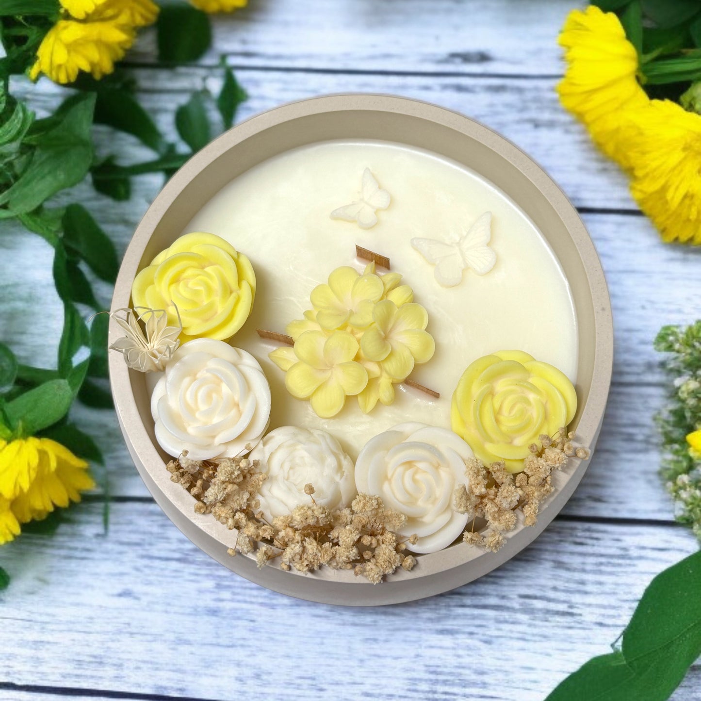 Yellow Rose Serenity Candle