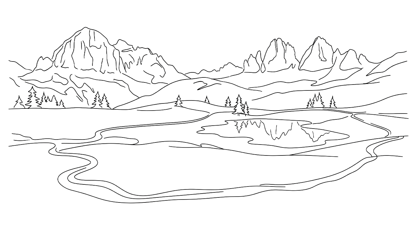 Prato Piazza — handmade candle illustration, Dolomites Glow