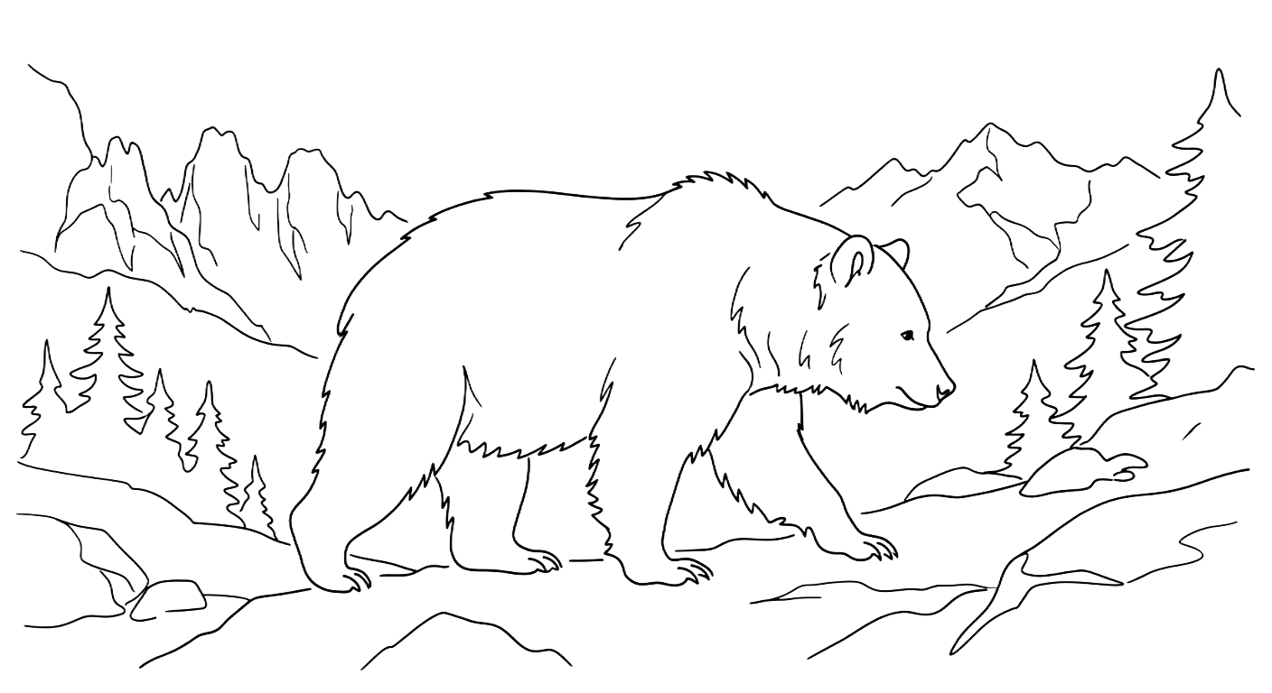 Orso — handmade candle illustration, Dolomites Glow
